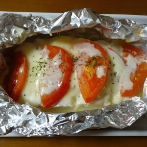 チキンとトマトのホイル焼き